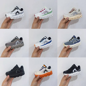 On Cloudmonster shock-absorbing rebound low-top children's running shoes-4092